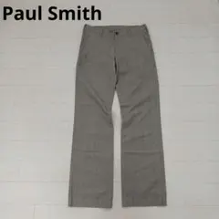 Paul Smith スラックスパンツ コットン チェック柄 ブラウン Sのサムネイル