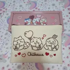 ちいかわ　バレンタインポーチのみ&チョコレート缶(中身なし)