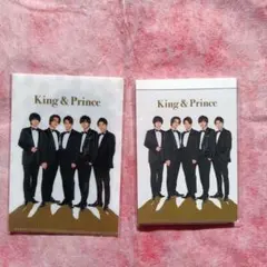 ①King & Prince メモ帳とミニクリアファイルセット 2021年製