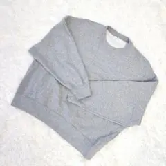 《ユニクロ》 グレー クルーネック トレーナー (XL)