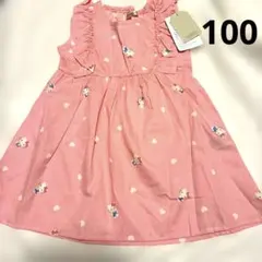 新品タグ付 Loulou Ami ハローキティ ワンピース 100cm 綿100のサムネイル