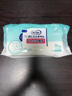ライフリー おしりふきproやわらか厚手72枚　15個のサムネイル