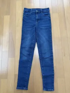 GU デニムブルー スキニーパンツ 150