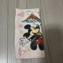 ディズニー　ミッキー ミニー タオル ピンク　非売品