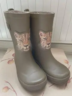 bisgaard レインブーツ ヒョウ柄 カーキのサムネイル