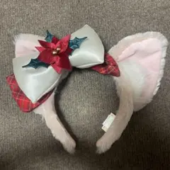 猫耳カチューシャ ポインセチア付き