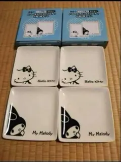 ハローキティ&マイメロディ　小皿２枚入り　2セットのサムネイル