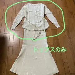 GU セットアップのトップスのみ　モスグリーン　カットソー　S