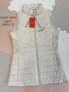 ⭐︎新品 タグ付き⭐︎marie claire sport素材切替中綿ロングベストM