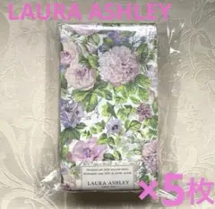 ローラアシュレイ ペーパーナプキン5枚セット 薔薇 花 ピンク紫 デコパージュのサムネイル