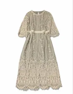 結婚式 二次会 パーティー 総レースワンピース 2L 大きいサイズ