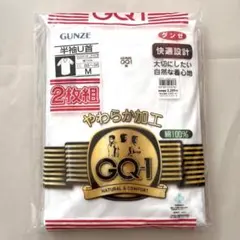 GUNZE メンズ 半袖U首 綿100% インナー 2枚組 グンゼ　シャツ