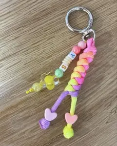 パラコード キーホルダー チャーム Y★S イニシャル
