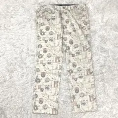 訳あり▲Callaway キャロウェイ▲スポーツウェア 総柄パンツ ホワイトL