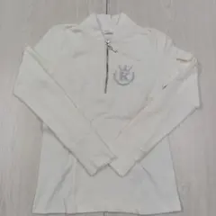 kiss on the green レディースジッパー付き ゴルフシャツ M