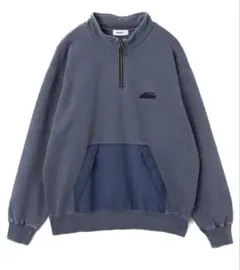 atmos ハーフジップ スウェット ネイビー Mのサムネイル