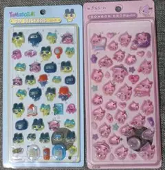 カラフルキャラクターシール2枚セット