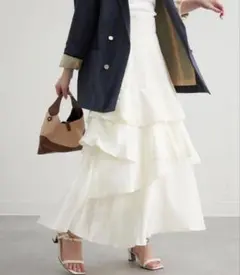 アシメティアースカート　nice claup