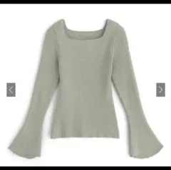 【GRL】オフショルダー カーキ ニット【新品、未使用】