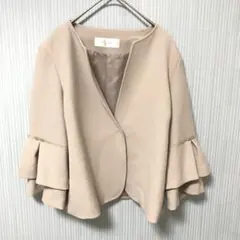 DoCLASSE ドゥクラッセ　ノーカラージャケット　フリル　7号