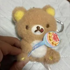 【タグなし】リラックマ チュッパチャプスぬいぐるみ マスコットキーホルダー
