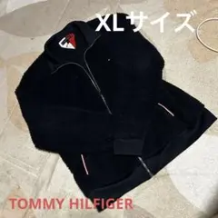 トミーヒルフィガー XL フリースジャンパー 黒