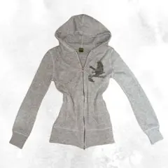 パーカー グレー y2k グランジ 平成ギャル archive