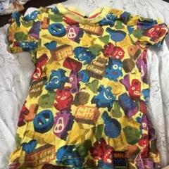 カラフルパーティーキャラクターTシャツ 100cm