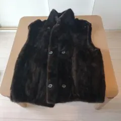 銀サガ コート ブラックミンク サガ MINK SAGA Ｍ ベスト 毛皮 高級 ミンク サガ JINDO MINK 【未使用】SAGA 毛皮コート 長袖 ミドル ジャケット・アウター