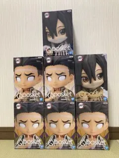 【新品・未開封】鬼滅の刃Ｑposket7点セット 悲鳴嶼行冥、伊黒小芭内