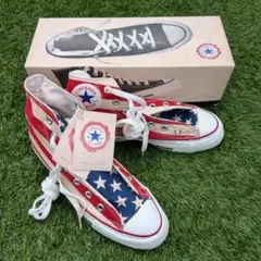 24.5 新品 USA製 90s コンバース オールスター ハイ 星条旗
