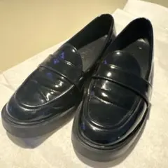 LE TALON ブラックローファー 23.5cm 厚底