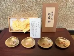 【希少】環翠庵 天然蛤 香合 4枚セット 金彩 桜・梅 共箱付き 希少】環翠庵 天然蛤 香合 4枚セット 金彩 桜・梅 共箱付き - メルカリ