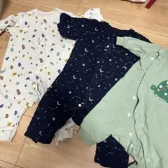 ロンパース 3点セット（カメ・星・月）