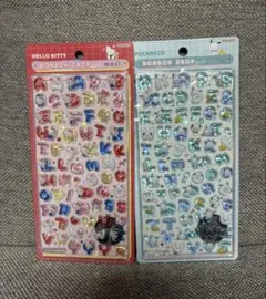 【正規品】ボンボンドロップシール　サンリオ文字　キティ　ポチャッコ