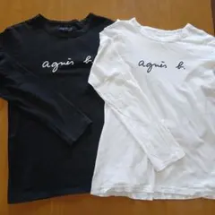 agnis b. 長袖Tシャツ 2枚セット