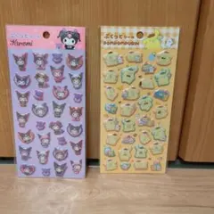 クロミ & ポムポムプリン ぷくっとシール