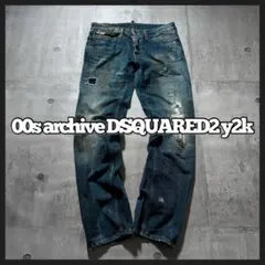 2000s初期 イタリア製 DSQUARED2 クラッシュデニム y2kグランジのサムネイル