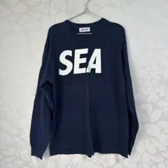 WIND AND SEA ロングスリーブTシャツ ネイビーのサムネイル