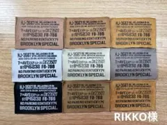 ★ RIKKO様★大判 英字スタンプタグ カラーアソート 革タグ 9枚