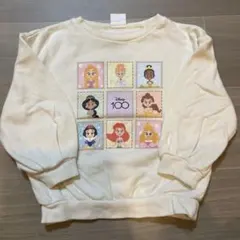 90㎝　プリンセス　Disney 100 トレーナー クリーム