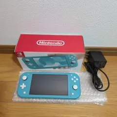 動作OK Switch Lite 付属品完品 ターコイズ 新品時ガラスフィルムのサムネイル