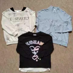 トレーナー　長袖　女の子　110cm　3枚セット