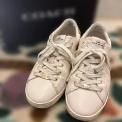COACH ホワイトレザー スニーカー