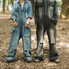 【値下げ交渉可】wudgeboy デニムジャンプスーツ L 完売品