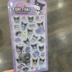 【正規品】韓国限定 クロミToki!Tok! ステッカー 3Dデザイン サンリオ