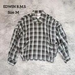 EDWIN R.M.S レーヨン混 チェックジップアップシャツ ライトアウターのサムネイル