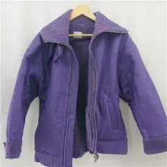 W.W.G ボアジャケット ボアブルゾン パープル系 Fサイズ レディースのサムネイル