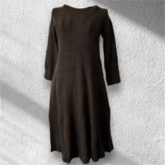 BEAUTY&YOUTH 日本製 ニットワンピース Aライン カシミヤ混 デート