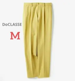 新品✨DoCLASSE メンズ ストレッチ コットンパンツ ワンタック イエローのサムネイル